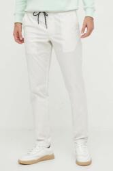 Tommy Hilfiger pantaloni de bumbac culoarea alb, drept PPYX-SPM0AG_00X