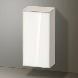 Duravit Zencha középmagas szekrény 81, 9x40 cm, jobbos, fehér üveg/matt taupe ZE1350R64830000 (ZE1350R64830000)