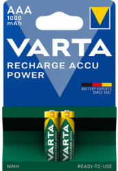 VARTA Újratölthető Akkumulátor POWER R2U Mikro, 1000mAh, AAA, B2, 1.2V (HR03-2) (HR03-2)