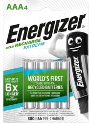 Energizer újratölthető akkumulátor, Ni-MH, AAA, 1.2V, 800mAh, (HR03) - 4db/cs (HR03-4)