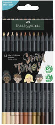 Faber-Castell Faber-Castell: Black Edition Skin Tone testszínű 12db-os színes ceruza készlet (116414F) - jatekshop