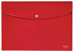 Leitz Irattartó tasak, A4, PP, patentos, LEITZ "Recycle", piros (E46780025) (E46780025)