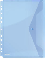 DONAU Folie protectie documente A4 portret, inchidere cu capsa, 4 set, 200 microni, DONAU - albastru trans (DN-8540001PL-10)