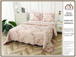 Casa Minunata - Confort Cuvertura de Pat matlasata cu 2 Fete de Perna-PCV 105 Lenjerie de pat