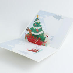 A. B. C Vidám Fal 3D üdvözlőlap Karácsonyfa