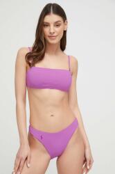 Ralph Lauren bikini felső lila, enyhén merevített kosaras - lila M
