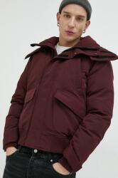 Superdry rövid kabát férfi, bordó, téli - burgundia L
