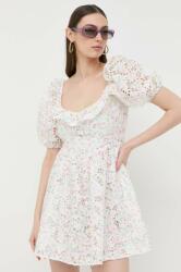 For Love & Lemons ruha fehér, mini, harang alakú - fehér L - answear - 87 990 Ft