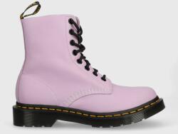 Dr. Martens bőr bakancs 1460 Pascal lila, női, lapos talpú, DM30689308 - lila Női 36