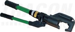 Tracon Kézi hidraulikus présszerszám kábelsarukhoz, hordtáskában 10-400mm2, 6500g, 130kN, 320° (C130L)
