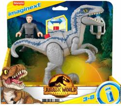 Imaginext Set dinozaur cu figurina, Imaginext Jurassic World, Blue, HKG15
