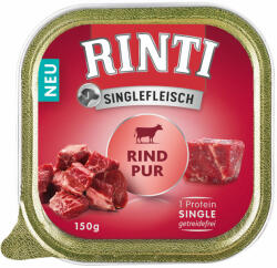 RINTI 20x150g RINTI Singlefleisch gazdaságos csomag nedves kutyatáp - Marha pur