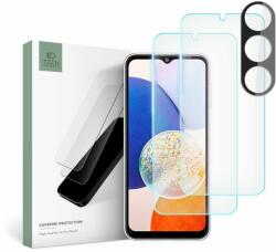 Samsung Galaxy A14 4G / LTE (A145) üvegfólia- TECH-PROTECT Supreme - 2 db üvegfólia + 1db fekete keretes kamera védőkeret - tokgalaxis