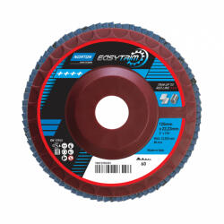 Norton Easytrim R842 lamellás csiszolókorong cirkónium Ø125 mm P60, 10 db/csomag (CT205359)