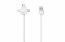 allocacoc USB kábel fehér (9003WT/USBC15) - bzcomp