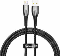 Baseus Glimmer USB - Lightning töltőkábel, 2.4A, 1m (fekete) (CADH000201) - smartgo