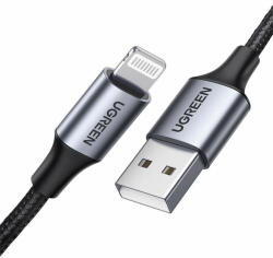 UGREEN Cable Lightning to USB UGREEN 2.4A US199, 1m (Black) (IN-60156)