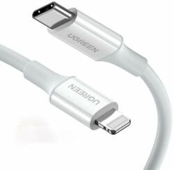 UGREEN USB-C to Lightning cable UGREEN US171, 3A, 0.25m (white) (IN-60746)