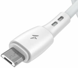 Vipfan USB és Micro USB kábel Vipfan Racing X05, 3A, 1m (fehér) (X05MK-1m-white-)