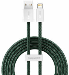 Baseus Dynamic 2 USB - Lightning töltőkábel, 2.4A, 2m (zöld) (CALD040106)