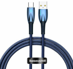 Baseus Glimmer USB - USB-C töltőkábel, 100W, 1m (kék) (CADH000403)