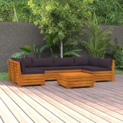 vidaXL Set mobilier grădină cu perne, 7 piese, lemn masiv de acacia (3087324) - maryon