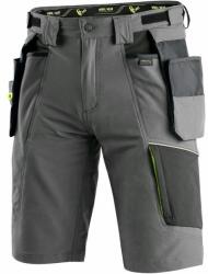 CXS Pantaloni scurți de lucru CXS NAOS - Gri / neagră / galbenă | 60 (1060-100-702-60)
