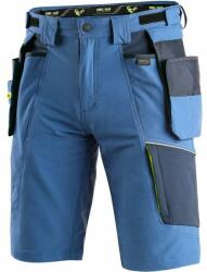 CXS Pantaloni scurți de lucru CXS NAOS - Albastră / albastră / galbenă | 48 (1060-100-406-48)