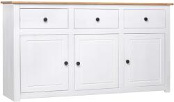 vidaXL Servantă, alb, 135 x 40 x 80 cm, lemn masiv de pin, gama panama (282705) - maryon Comoda