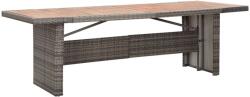 vidaXL Masă de grădină, 240x90x74 cm, poliratan & lemn masiv de acacia (310070) - maryon