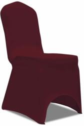 vidaXL Husă de scaun elastică, 50 buc. , roșu bordo (130339)