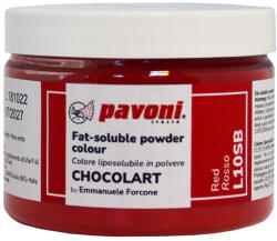La Pavoni Colorant Alimentar Liposolubil Pudra, CHOCOLART Rosu, 40 g (L10SB)