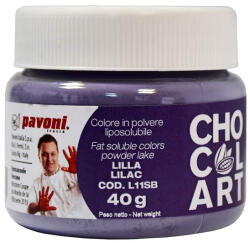 La Pavoni Colorant Alimentar Liposolubil Pudra, CHOCOLART Violet fara E171, 40 g - Azo Free (L11SB)