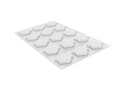 Silikomart Forma Silicon Decor Top Insertie Flora O 4.5 x H 0.72 cm, 15 cavitati, 7 ml (36.393.87.0065)