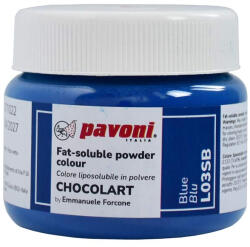 La Pavoni Colorant Alimentar Liposolubil, Albastru, Pudra, Chocolart, Pavoni, 40 g (L03SB)