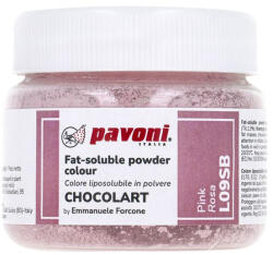 La Pavoni Colorant Alimentar Liposolubil Pudra, CHOCOLART Roz fara E171, 40 g (L09SB)