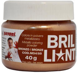 La Pavoni Colorant Alimentar Pudra Liposolubil Bronz fara E171, 40 g (M04SB)