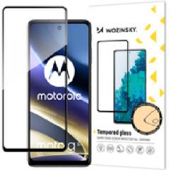 3D Full Glue edzett üveg Motorola Moto G51 - fekete