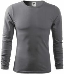 MALFINI Tricou bărbați cu mâneci lungi Fit-T Long Sleeve - Gri oțel | M (1193614)