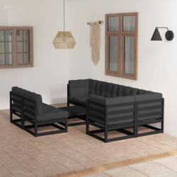 vidaXL Set mobilier de grădină cu perne, 8 piese, lemn masiv de pin (3076663) - maryon