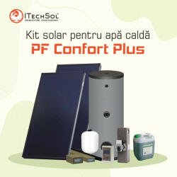 HEWALEX Pachet solar (kit) complet apă caldă menajeră pentru 4-6 persoane (PF Confort Plus) (KitPFConfort+)