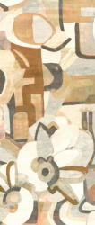  Absztrakt kézzel festett modern művészi motívum fehér bézs barna és szines falpanel (DG3WAR1013)