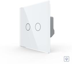 LIVOLO Intrerupator Dublu cu Variator LIVOLO cu Touch Din Sticla - Serie Noua