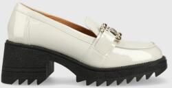 Charles Footwear bőr flip-flop Kiara szürke, női, magassarkú, Kiara. Loafer - szürke Női 40