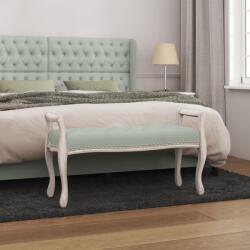 vidaXL Пейка, светлосива, 110x45x60 см, кадифе (344439)