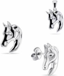 Brilio Silver Set de bijuterii de design din argint Cal SET209W (pandantiv, cercei)