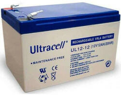 Ultracell Baterie UPS UL12V12AH _ 12 V _ 12 A _ 98 x 151 x 95 mm _ Borne T1 (include TV 0.5 lei) (UL12V12AH)
