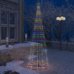 vidaXL Decorațiune brad Crăciun conic 330 LED-uri colorate 100x300 cm (51289)