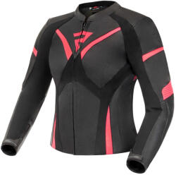 Rebelhorn Rebel női motoros kabát fekete-fluo rózsaszín