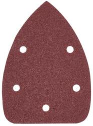 HARDEN Set de 10 Triunghiuri Abrazive Velcro 5 Orificii 90X140 mm, Granulatie 80 (ZH611825)